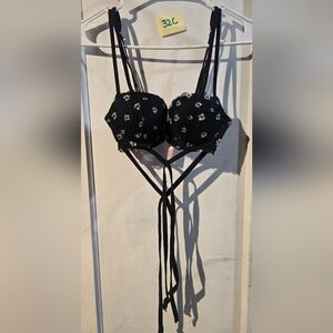 PINK victorias secret strappy push up bra